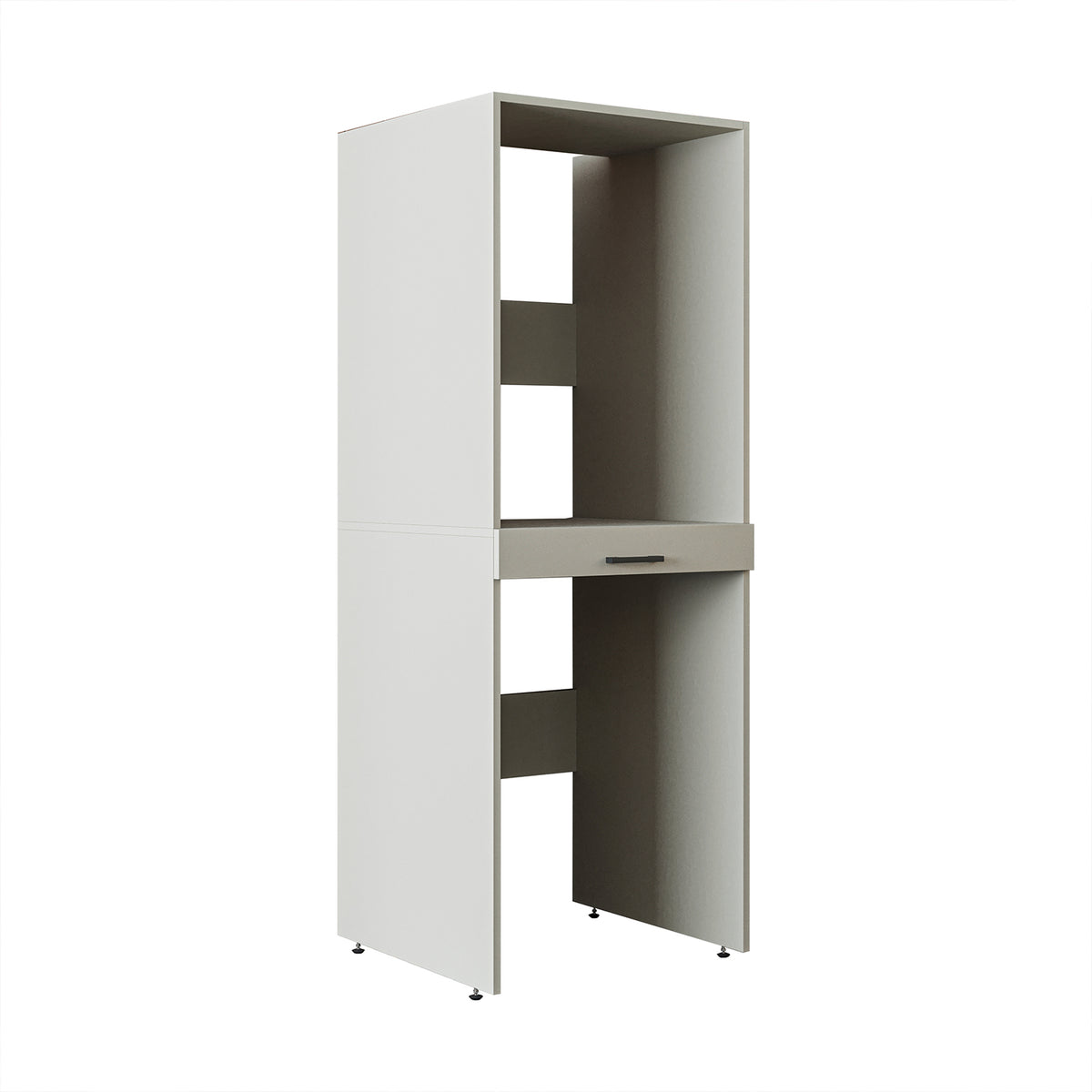Roomart Waschmaschinenschrank DUO-I, 67 cm, für Waschmaschine und Trockner