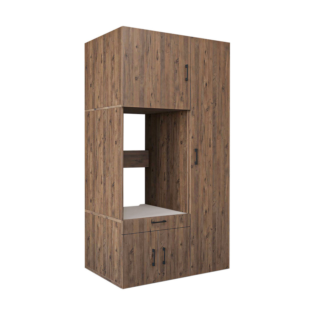 Roomart Waschmaschinenschrank SERIE 3 112 cm, Eiche, 205 cm hoch