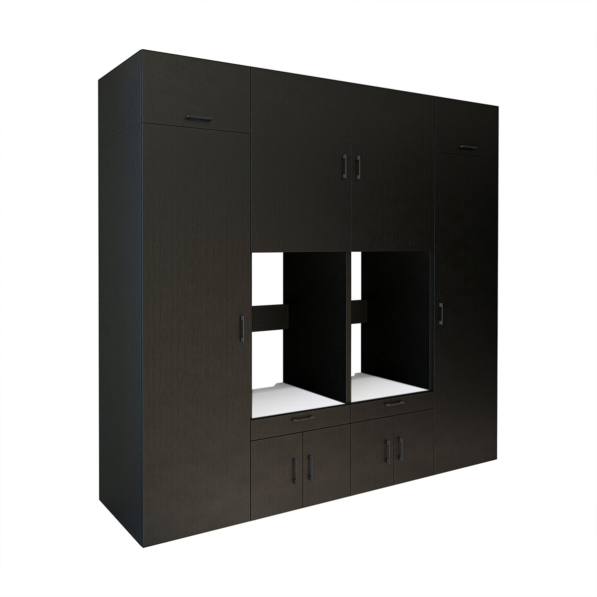 Roomart Waschmaschinenschrank SERIE 3 254 cm, Schwarz-Eiche, 240 cm hoch