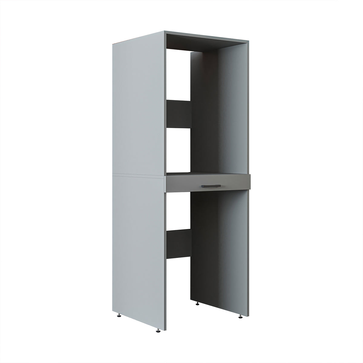 Roomart Waschmaschinenschrank DUO-I, 67 cm, für Waschmaschine und Trockner