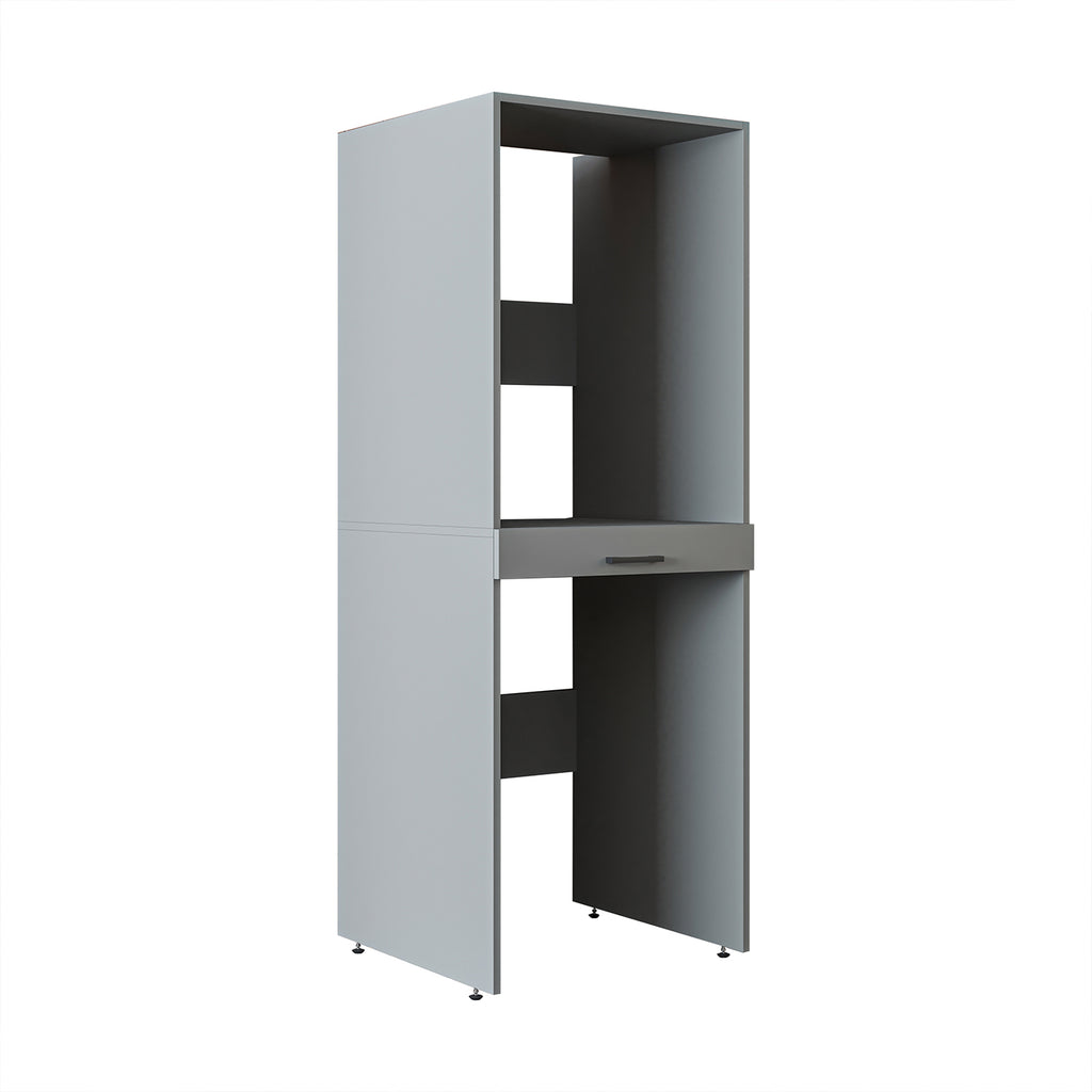 Roomart Waschmaschinenschrank DUO-I, 67 cm, für Waschmaschine und Trockner