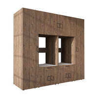 Roomart Waschmaschinenschrank SERIE 3 224 cm, Eiche, 205 cm hoch