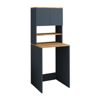 Roomart, Szafka łazienkowa pod pralkę Atlantic, nadbudowa pod pralkę, WDH: 65 x 181 x 60 cm, w kolorze dąb bielony, dąb antracyt - meble łazienkowe, zestaw, odpływ, umywalka, łazienka, meble, łazienka, szafka pod umywalkę, cm, szeroka, nowoczesna, umywalka, głęboka, m