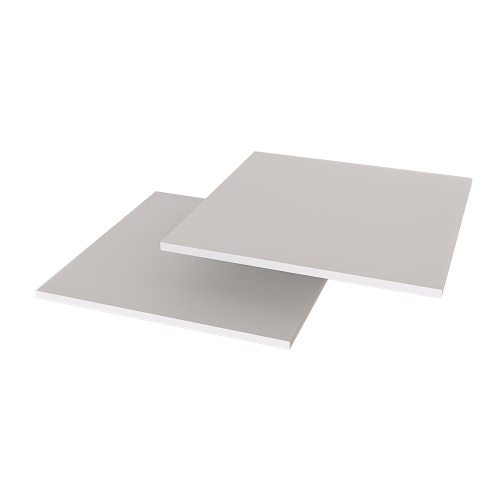 - Roomart - Shelves - For tall cabinets C60-W and E60-W (60 cm wide) - White - Black oak - cabinet, bathroom cabinet, washing machine cabinet, bathroom cabinet, bathroom furniture, washing machine shelf, washing tower, tall cabinet, bathroom, furniture, white, washmasc