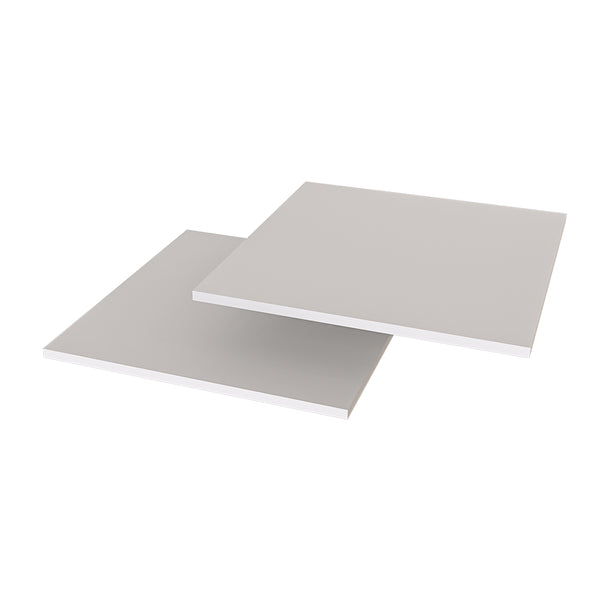 - Roomart - Shelves - For tall units C60-W and E60-W (60 cm wide) - White - Black oak