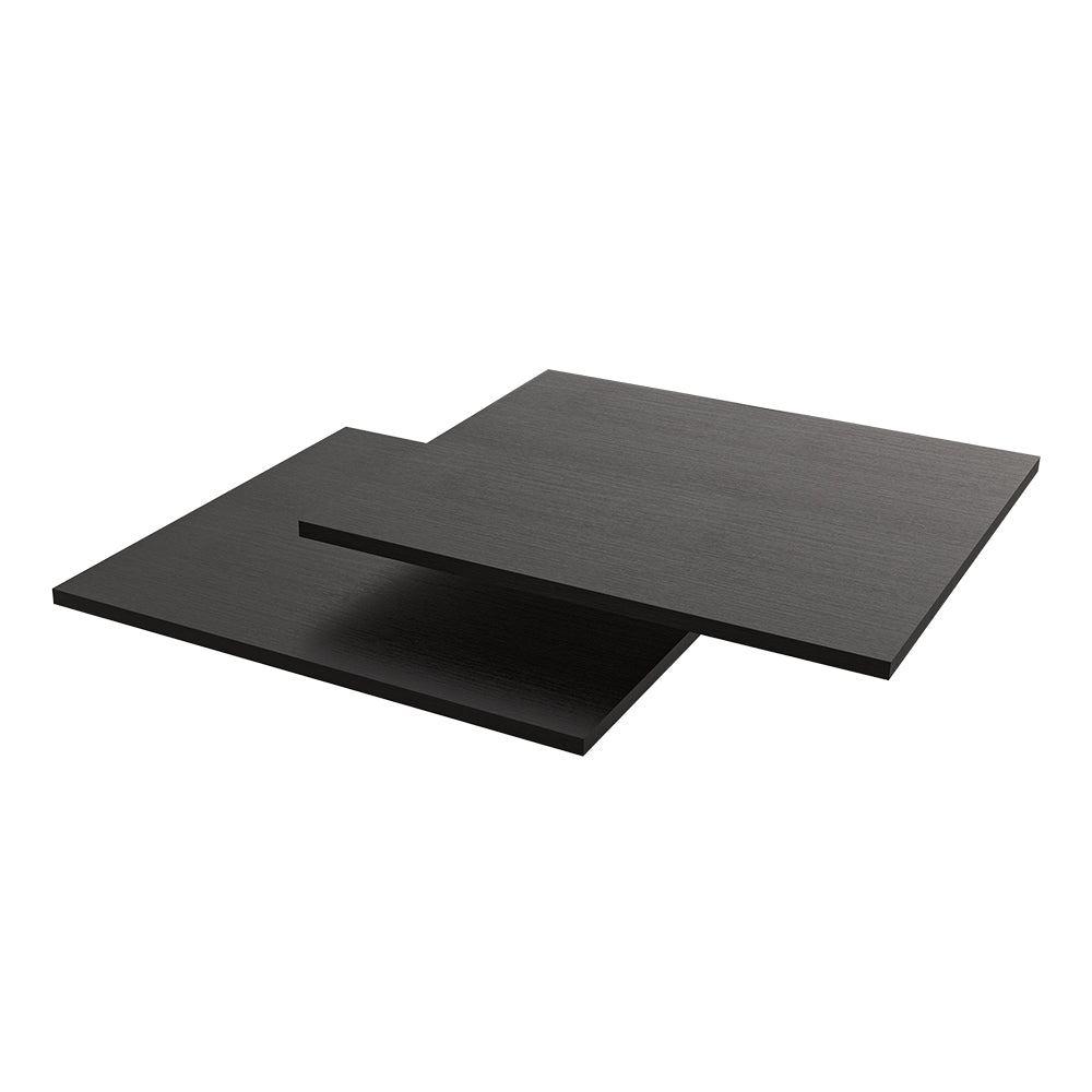 • Roomart • Einlegeböden • Für den Hochschränke C60-W und E60-W (60 cm breit) • Weiß • Schwarz-Eiche