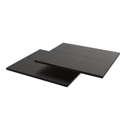 • Roomart • Einlegeböden • Für den Hochschränke C60-W und E60-W (60 cm breit) • Weiß • Schwarz-Eiche - schrank, badezimmerschrank, waschmaschinenschrank, badschrank, badezimmermöbel, waschmaschinenregal, waschturm, hochschrank, bad, möbel, weiß, waschmasc