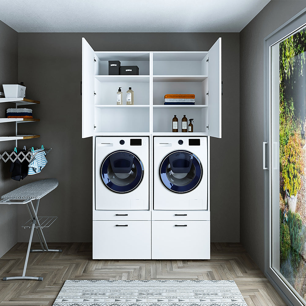 – Waschmaschinenüberschrank Trockner und Waschmaschine Roomart für