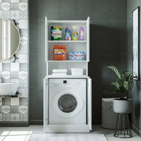 Roomart, bathroom washing machine cabinet Atlantic, washing machine superstructure, bathroom shelf, WHT: 70 x 191 x 70 cm, in white - bathroom cabinet, washbasin, bathroom furniture, bathroom cabinet, bathroom, with, vanity unit, bathroom furniture, set, washbasin, furniture, bathroom